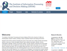 Tablet Screenshot of iipdm.haifa.ac.il